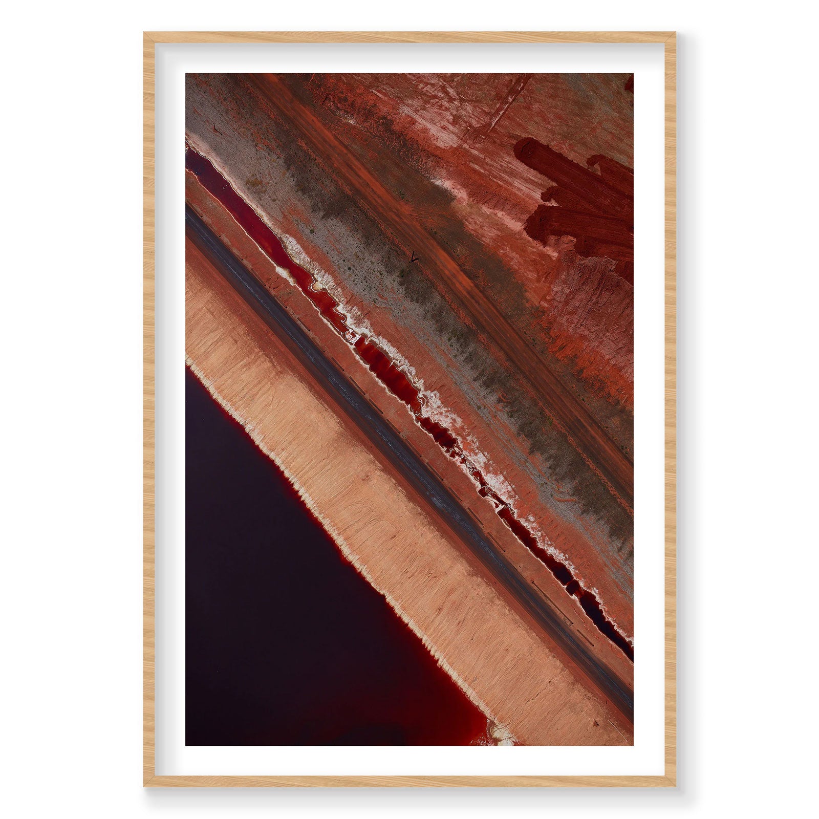 Red Mud, Western Australia, Vertical Print