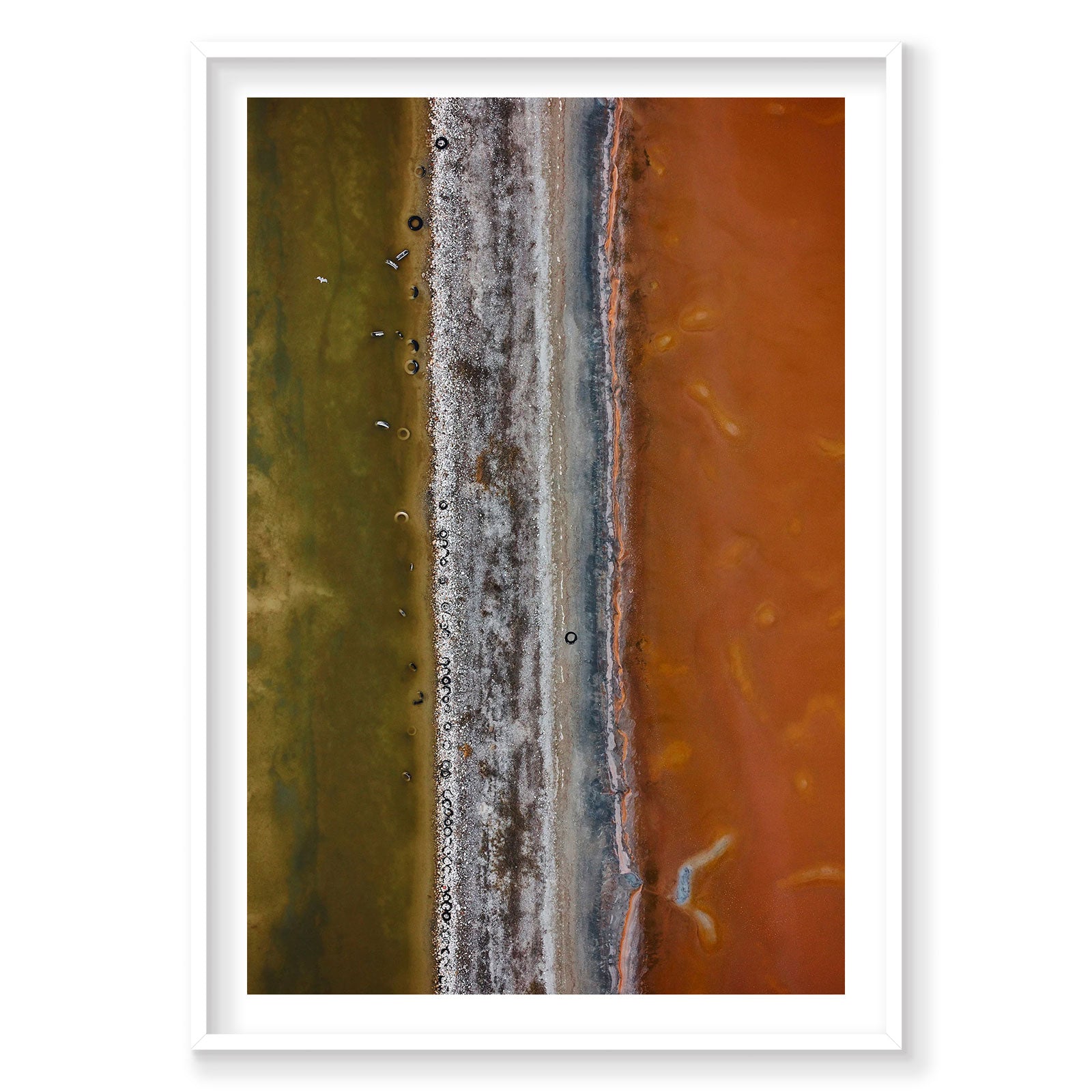 Tyre Pit, Great Salt Lake, Portrait Print