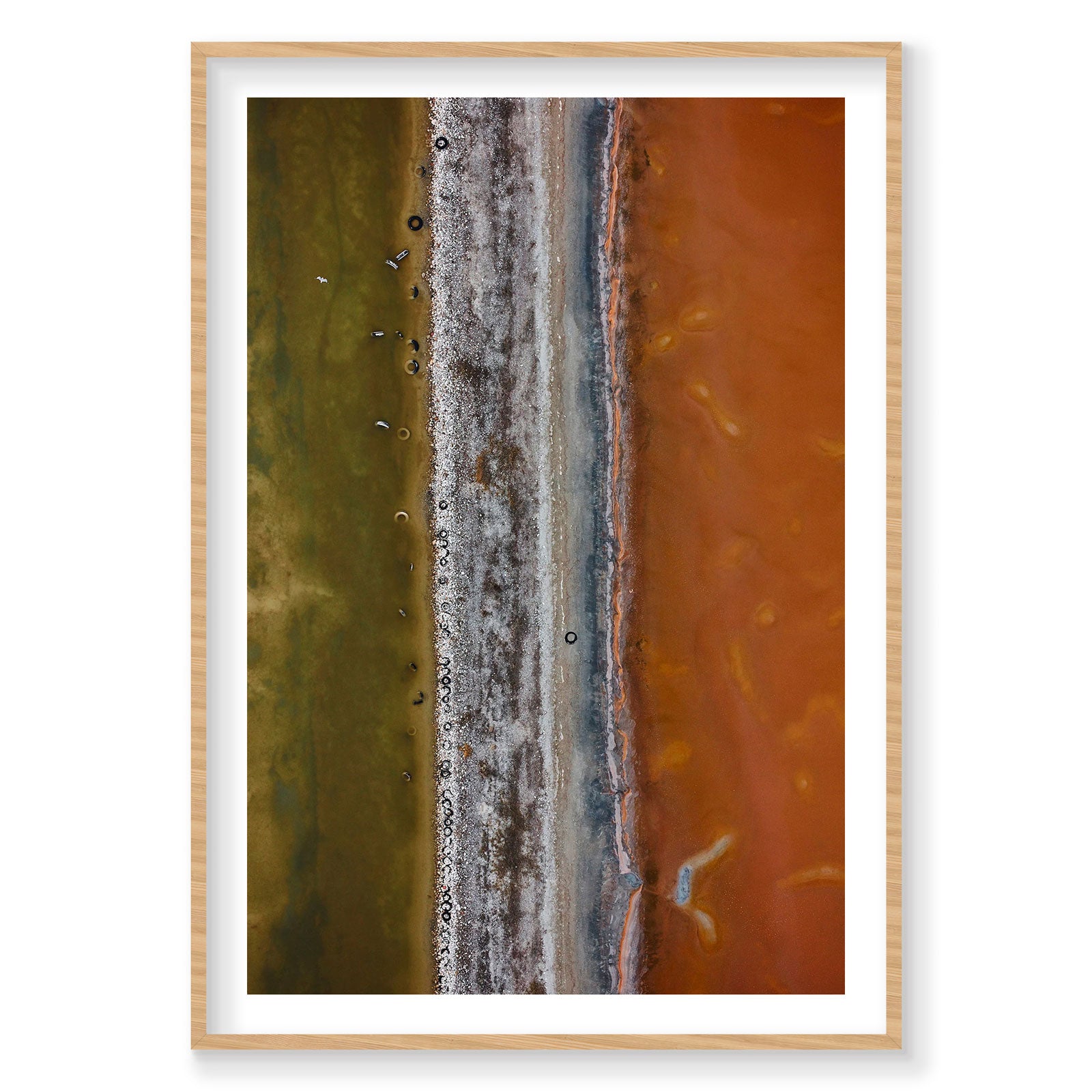Tyre Pit, Great Salt Lake, Portrait Print