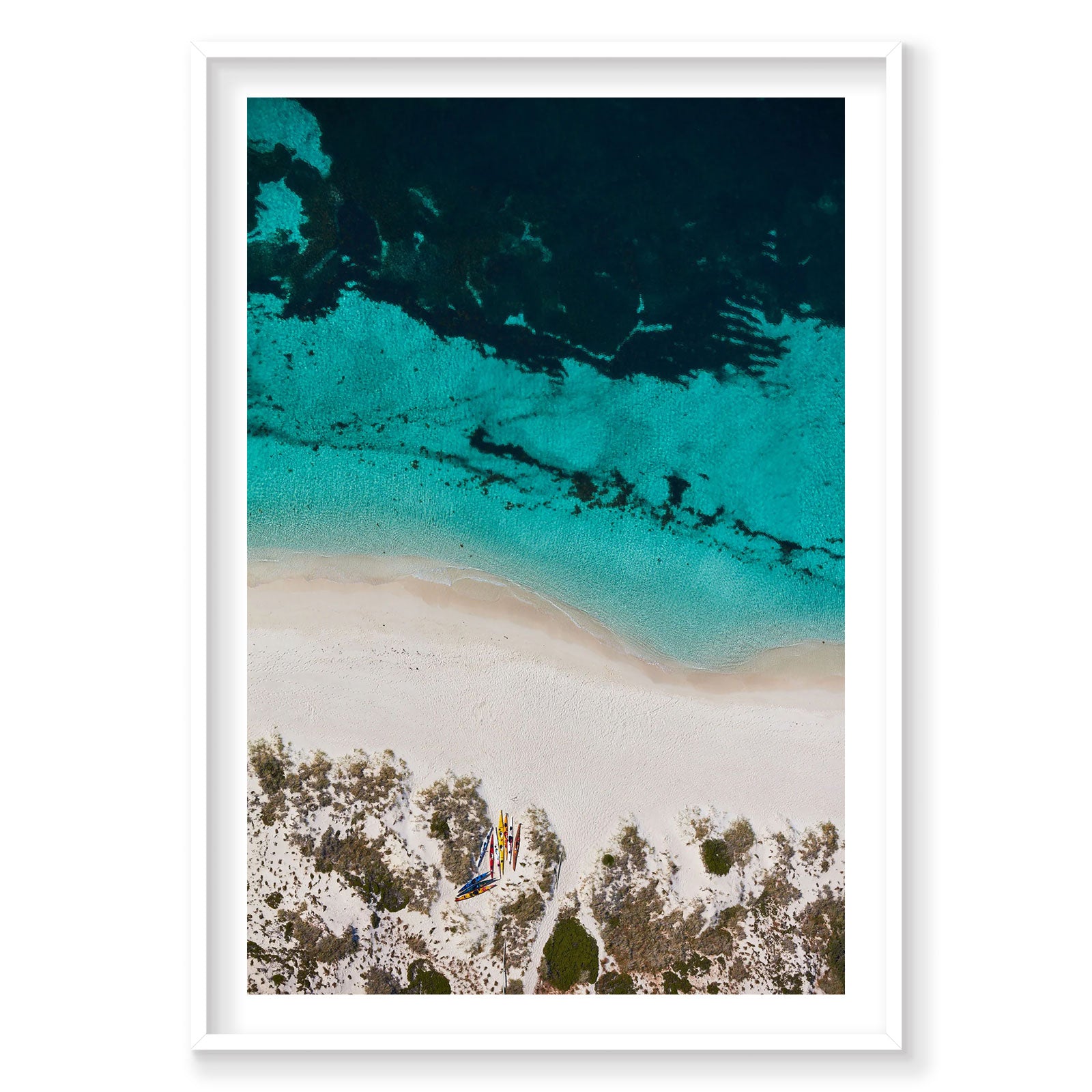 Kayak Club, Rottnest Island, WA, Vertical Print