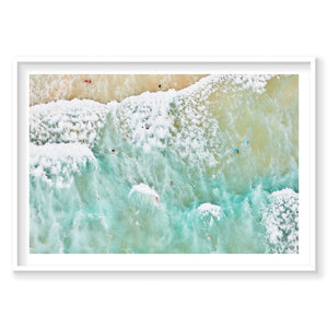 Ocean Swimmers, Byron Bay, Horizontal Print