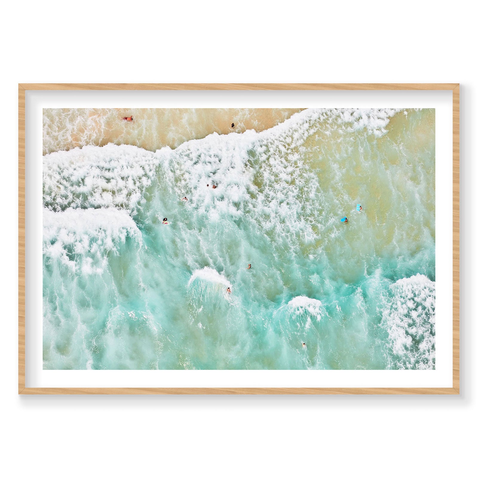 Ocean Swimmers, Byron Bay, Horizontal Print