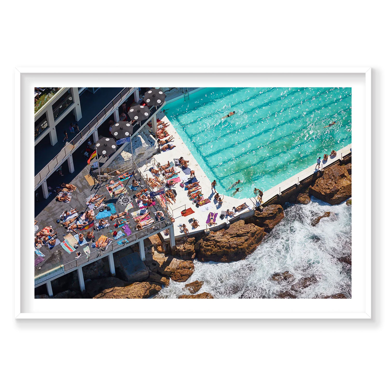 Icebergs Sunbathers, Horizontal Print