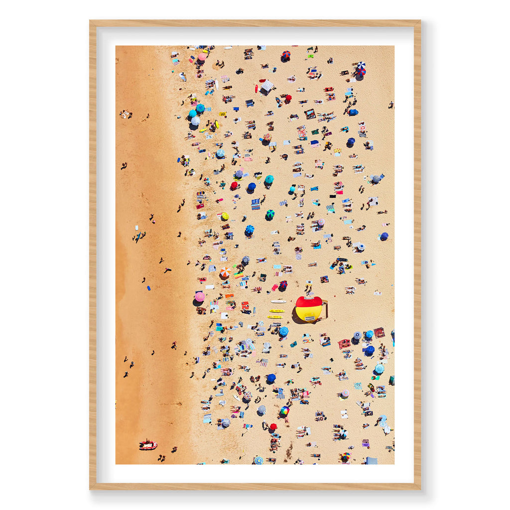 Bondi Beach Sunbathers, Vertical Print