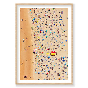 Bondi Beach Sunbathers, Vertical Print