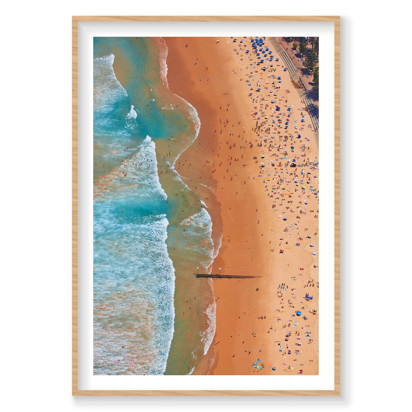 Manly Beach, Vertical Print