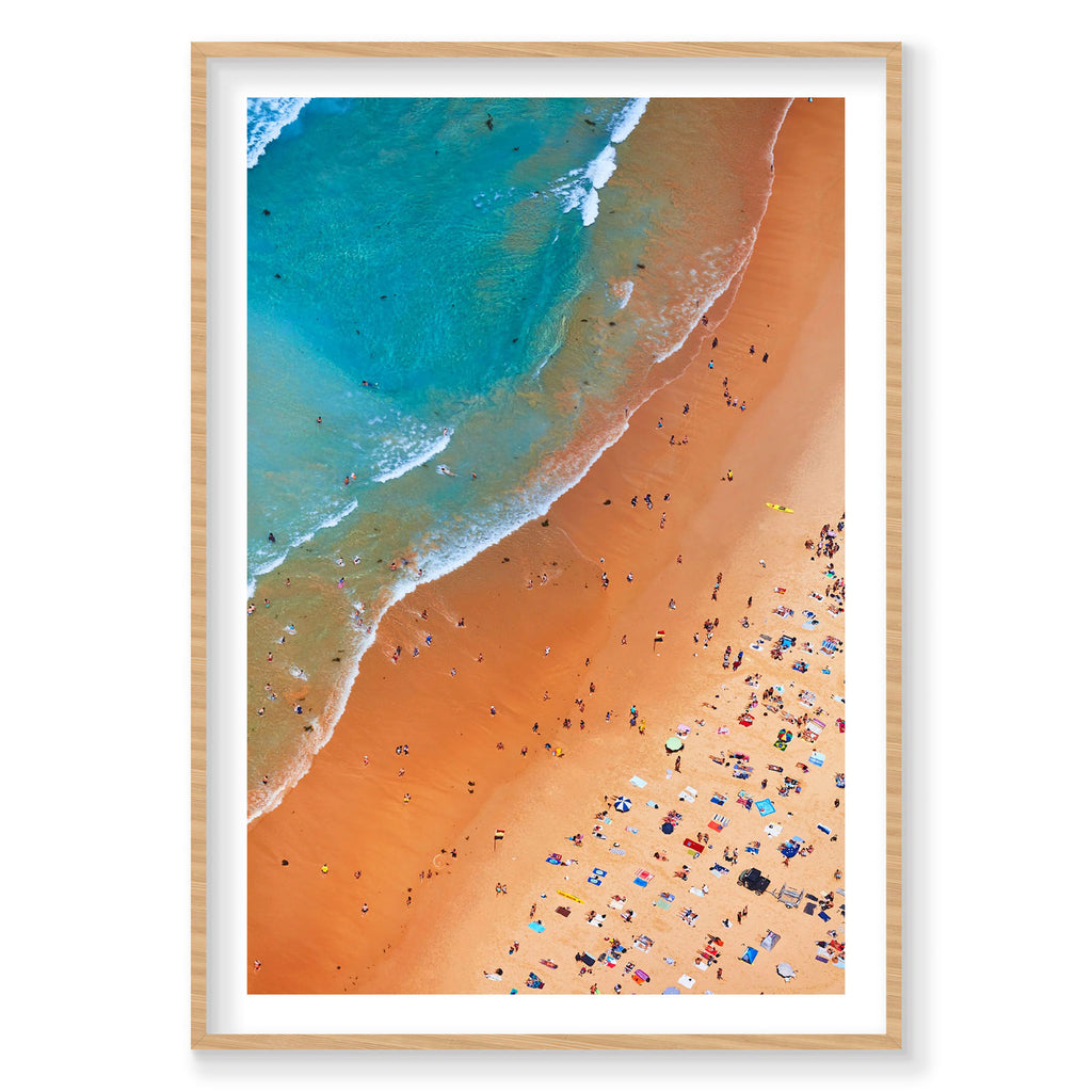 Manly Coastline, Vertical Print
