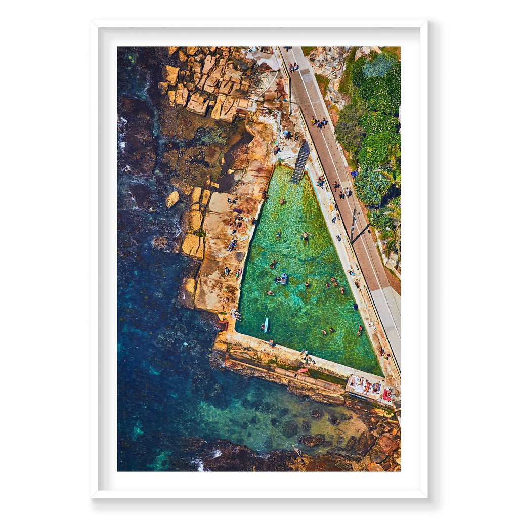 Fairy Bower Rock Pool, Vertical Print