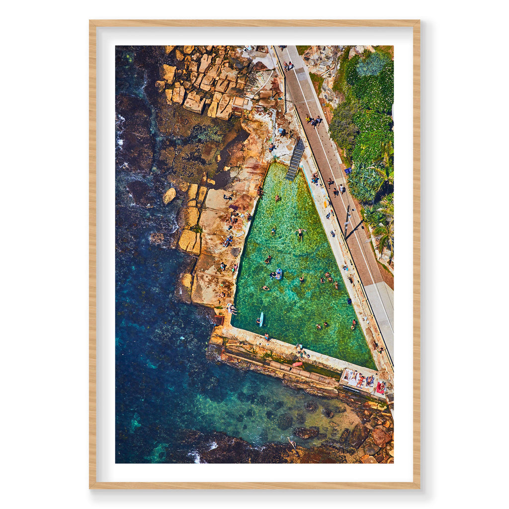 Fairy Bower Rock Pool, Vertical Print