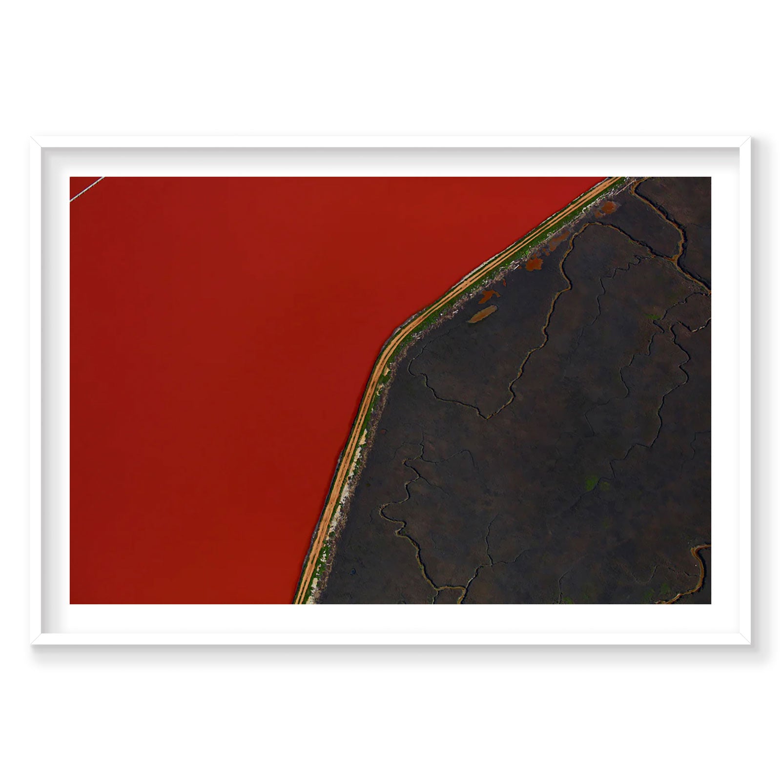 Blood Red, San Francisco Bay, Horizontal Print