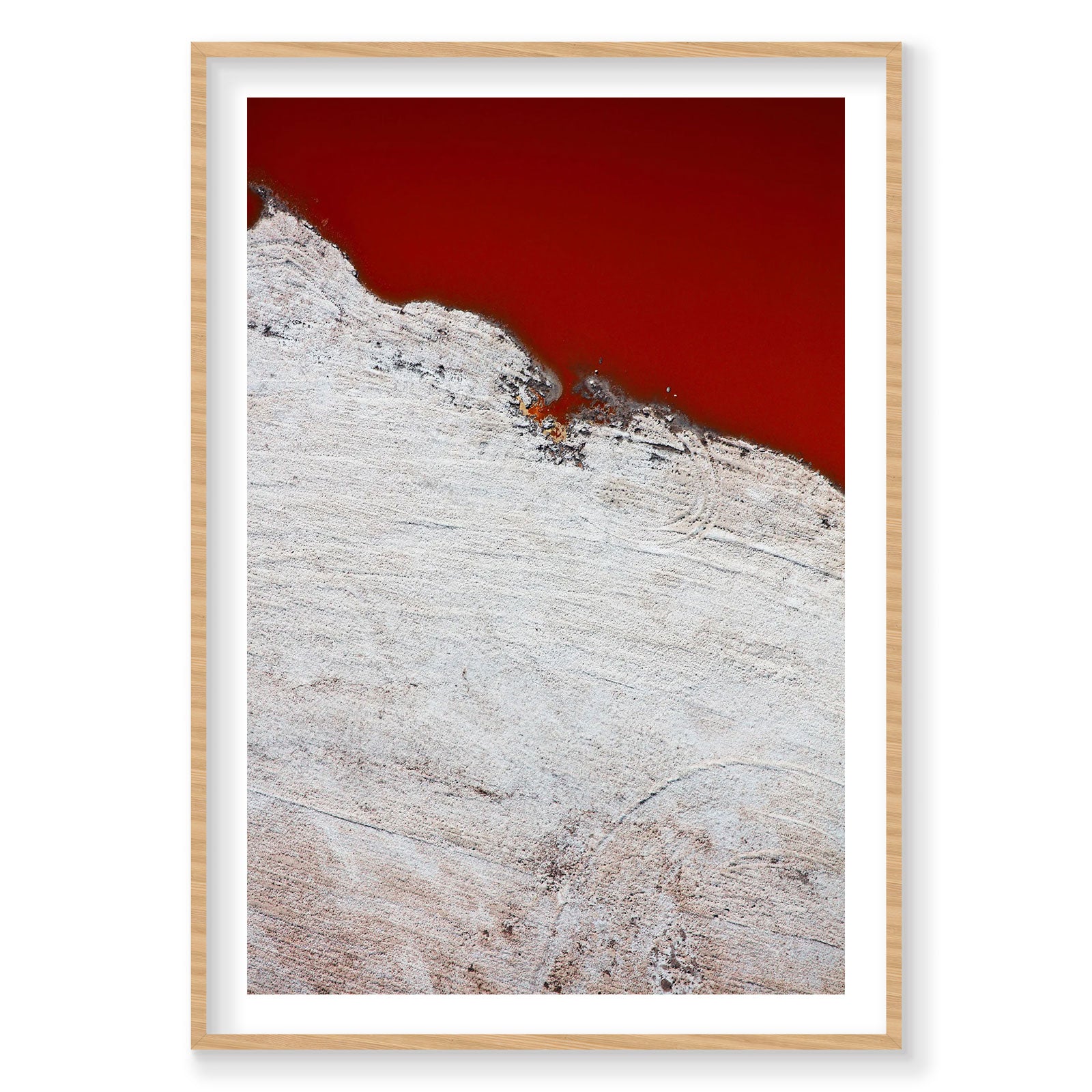 Salt, San Francisco Bay, Vertical Print