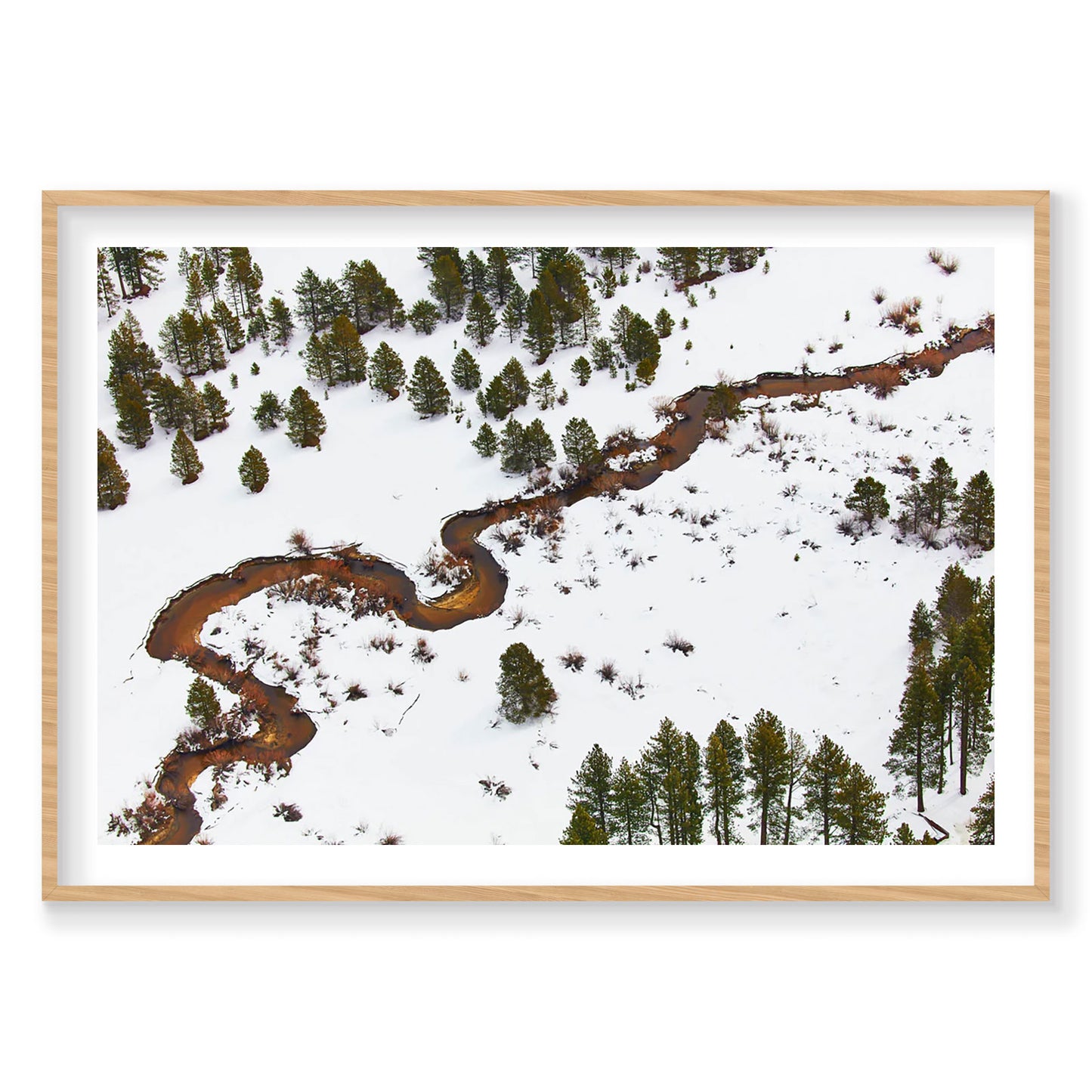 Rivers, Lake Tahoe, Horizontal Print