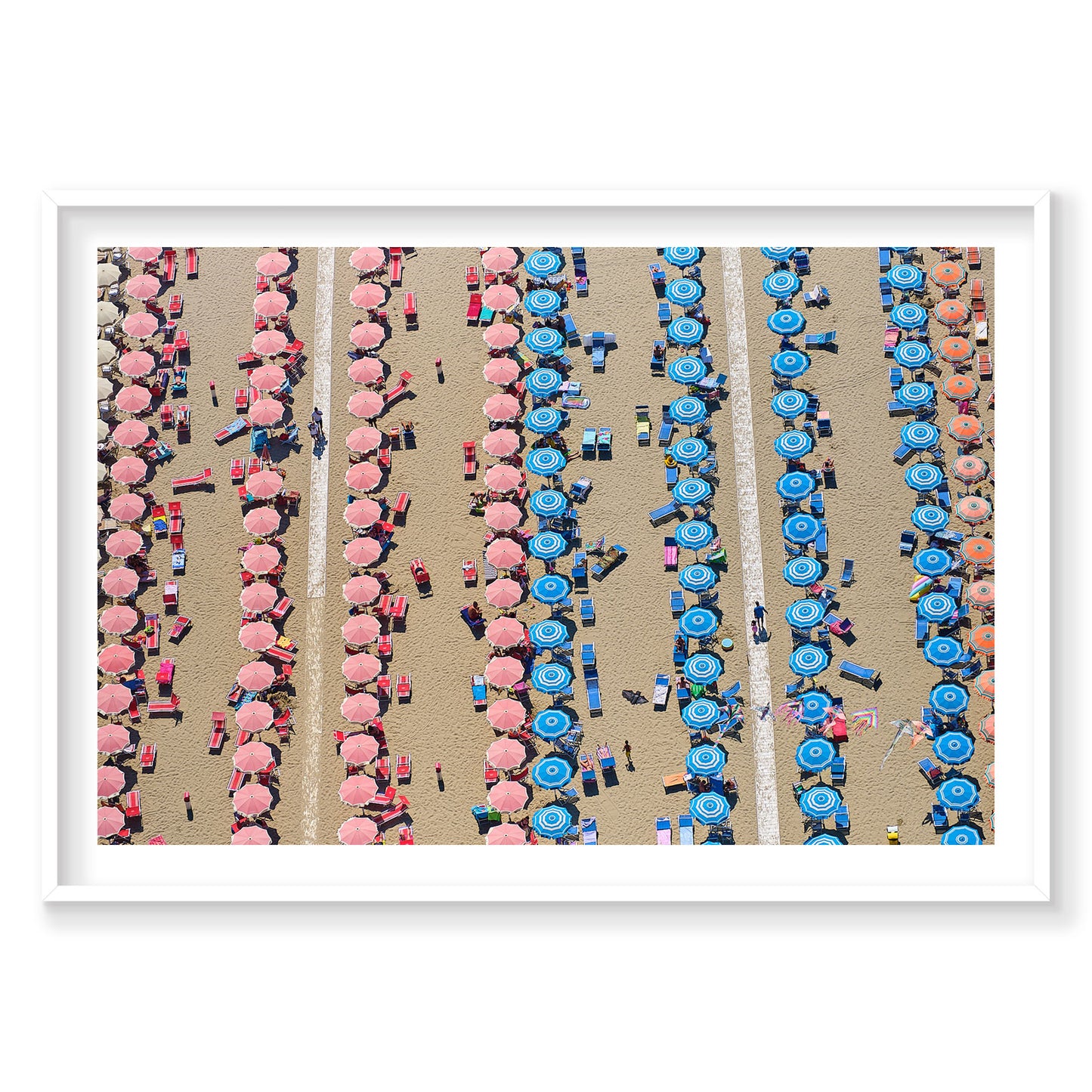 Red And Blue, Italy, Horizontal Print