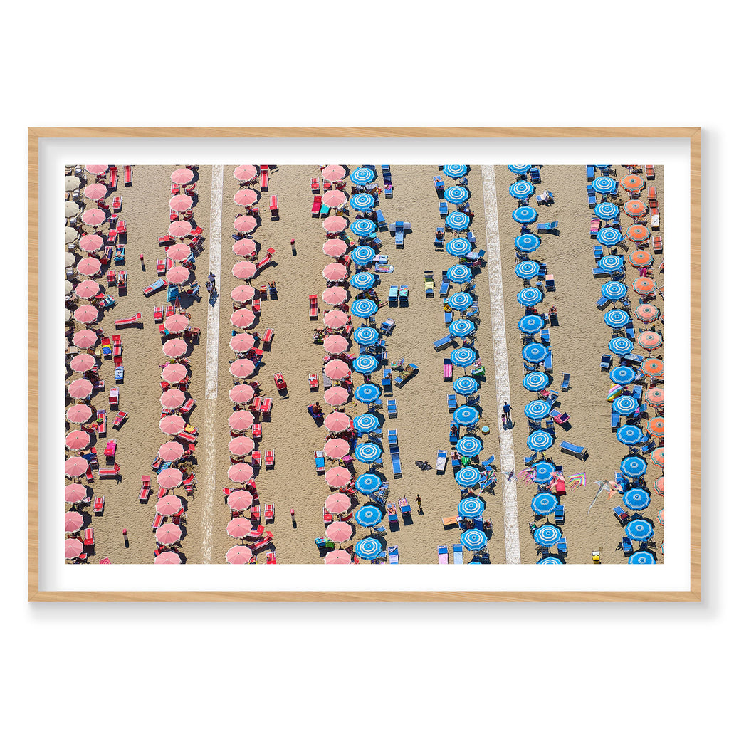 Red And Blue, Italy, Horizontal Print