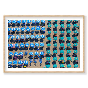 Shade Of Blue, Italy, Horizontal Print
