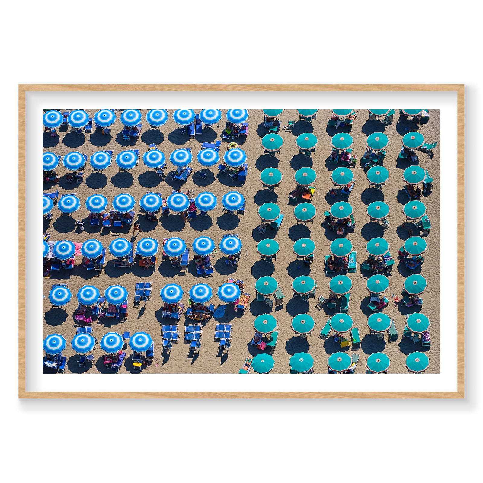 Shade Of Blue, Italy, Horizontal Print