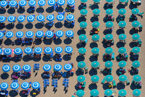 Shade Of Blue, Italy, Horizontal Print
