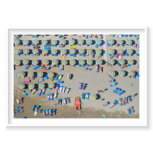 Tuscan Umbrellas, Italy, Horizontal Print