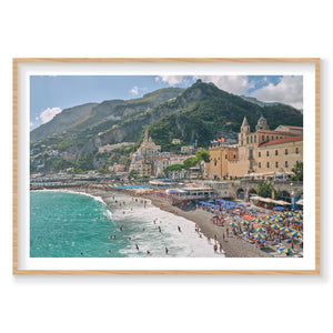 Mar Di Cobalto, Amalfi Coast, Horizontal Print