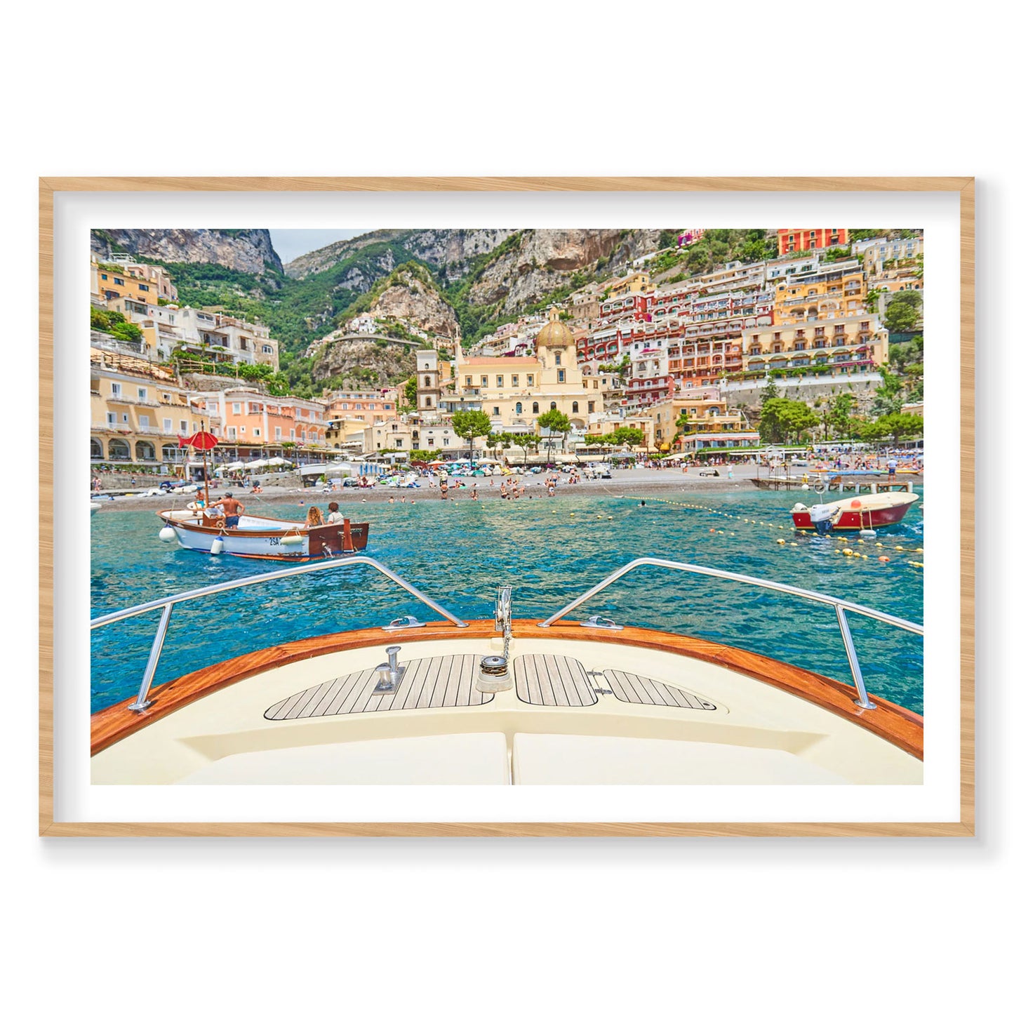 Positano Boats, Amalfi Coast, Horizontal Print