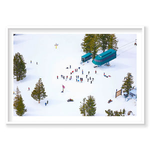 Chairlift, Lake Tahoe, Horizontal Print