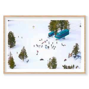 Chairlift, Lake Tahoe, Horizontal Print