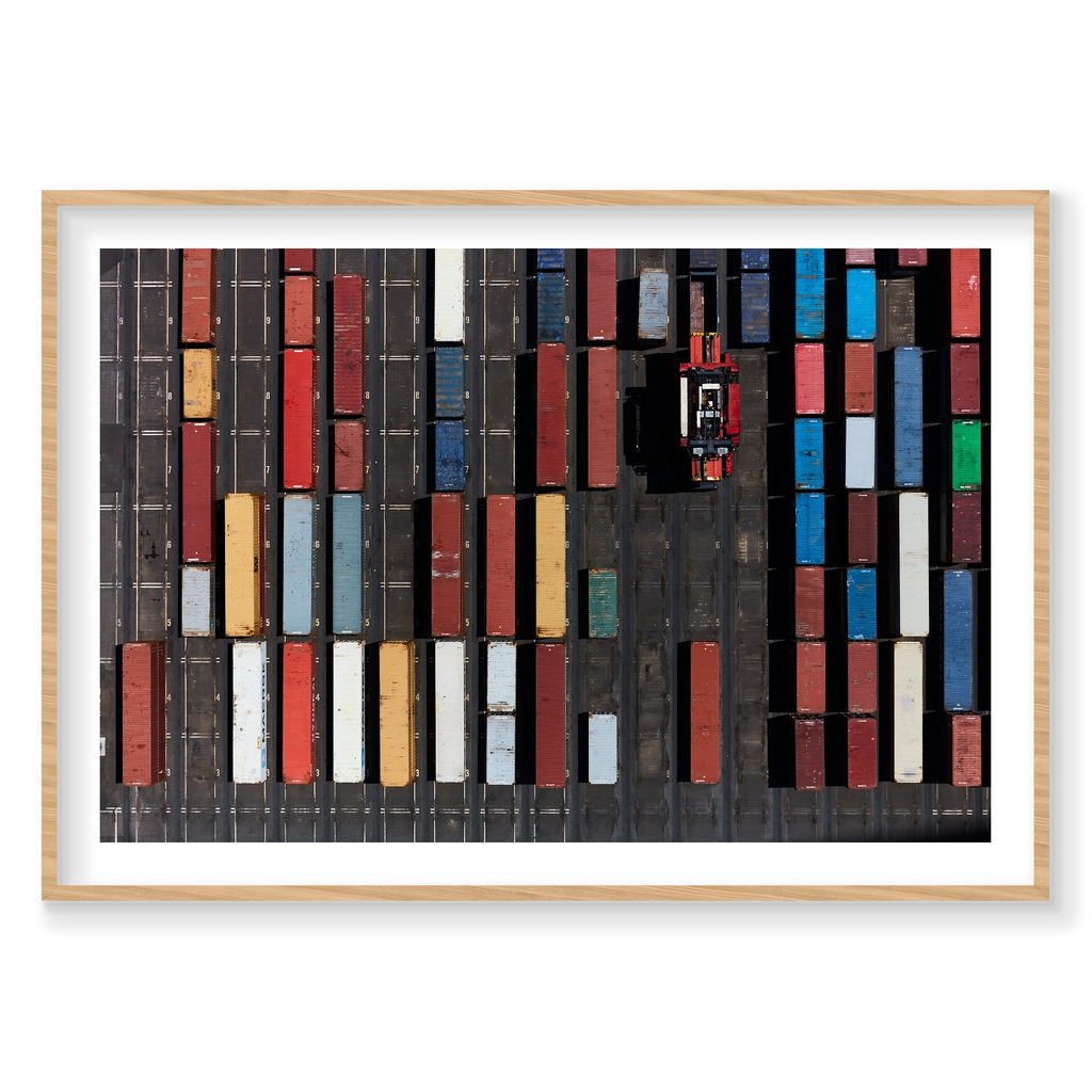 Aligned, Botany Bay, Horizontal Print, natural Victorian Ash frame