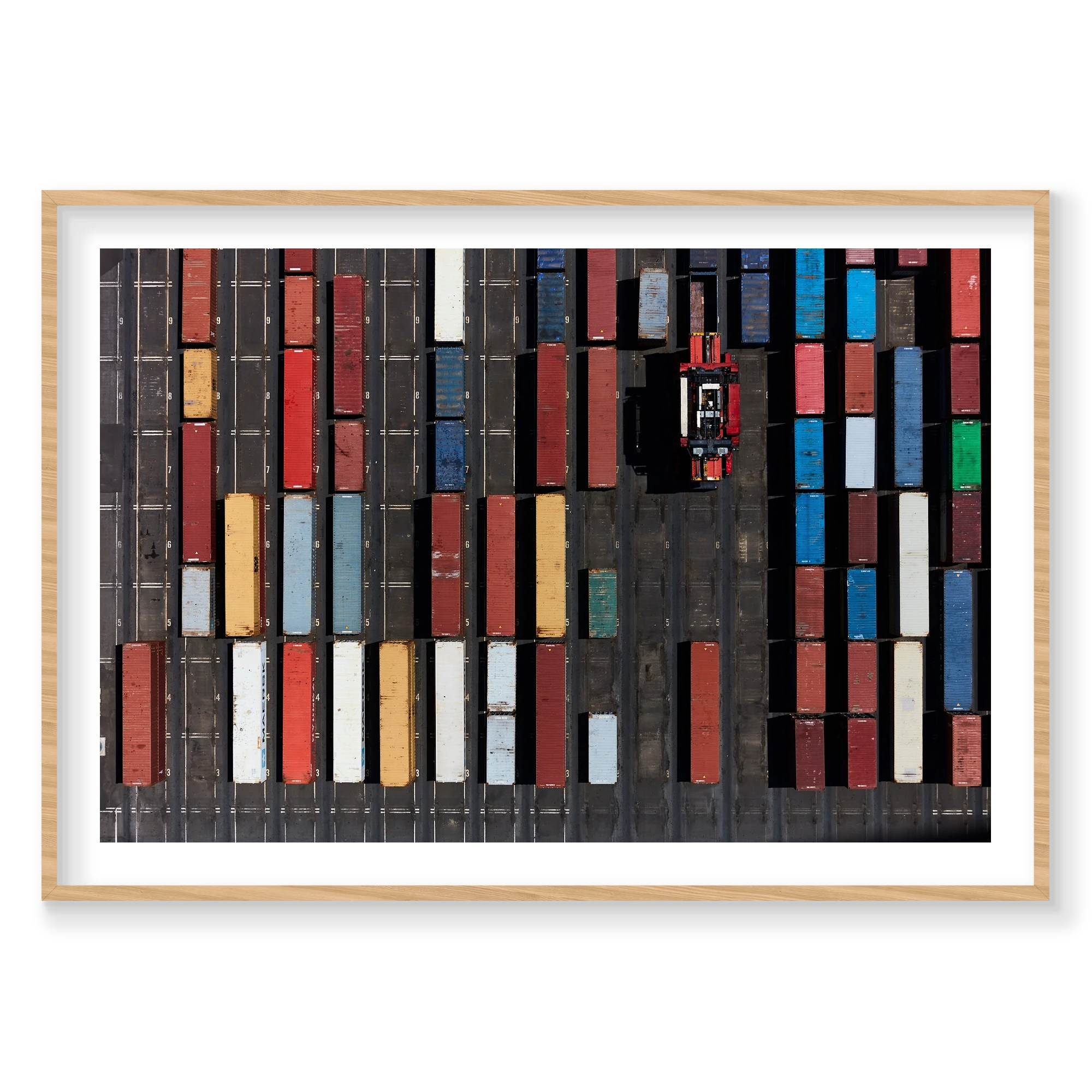 Aligned, Botany Bay, Horizontal Print, natural Victorian Ash frame