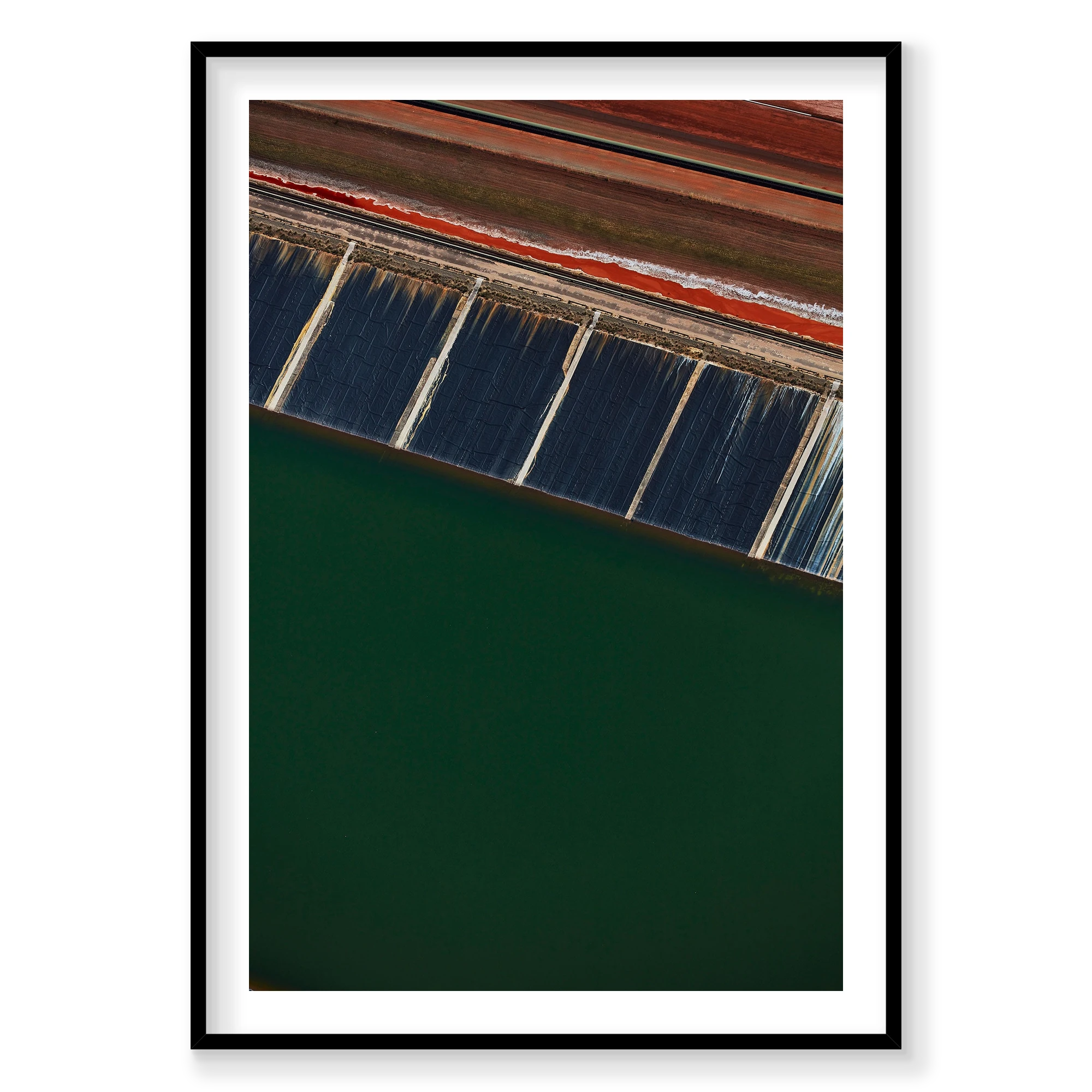 Alumina, Western Australia, Vertical Print, black Victorian Ash frame