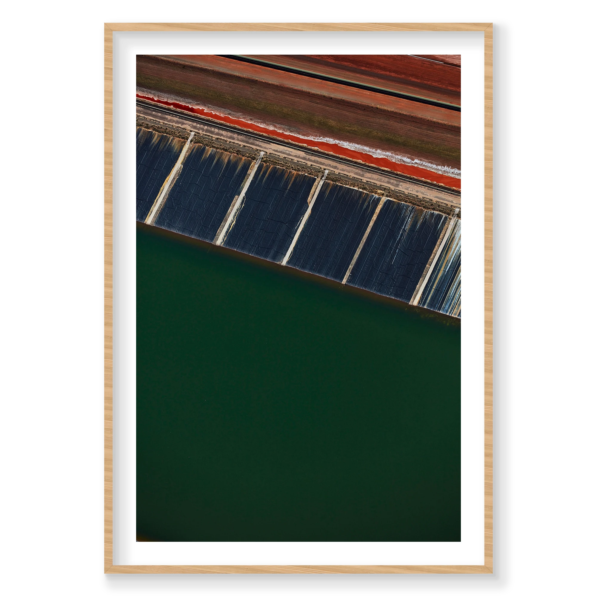 Alumina, Western Australia, Vertical Print, natural Victorian Ash frame