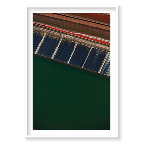 Alumina, Western Australia, Vertical Print, white Victorian Ash frame