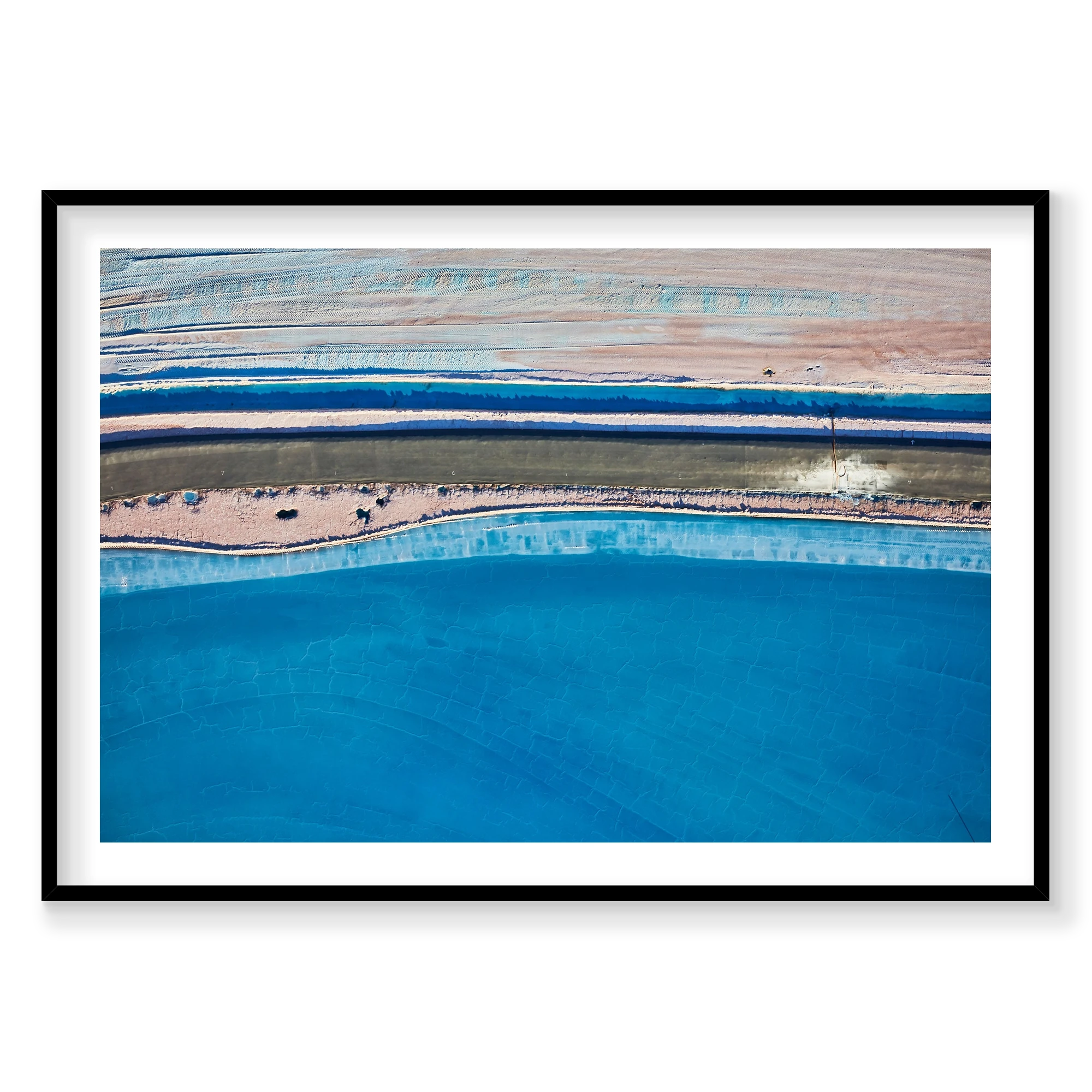 Azure, Moab, Landscape Print, black Victorian Ash frame