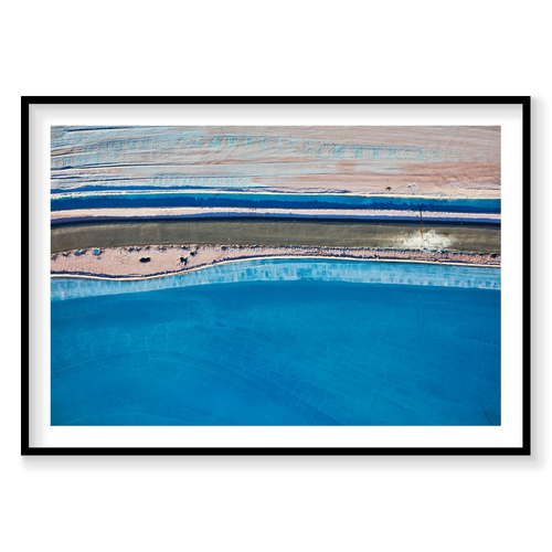Azure, Moab, Landscape Print, black Victorian Ash frame