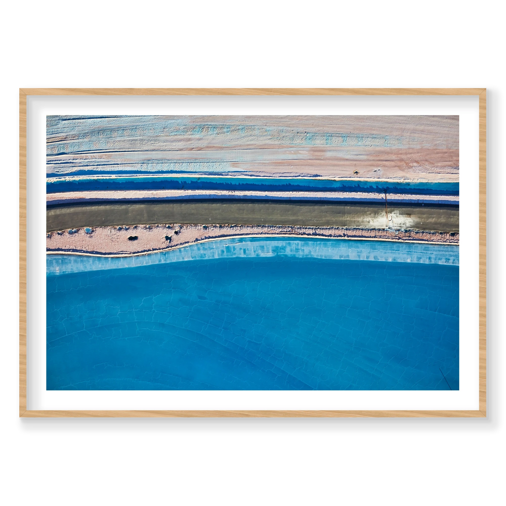 Azure, Moab, Landscape Print, natural Victorian Ash frame