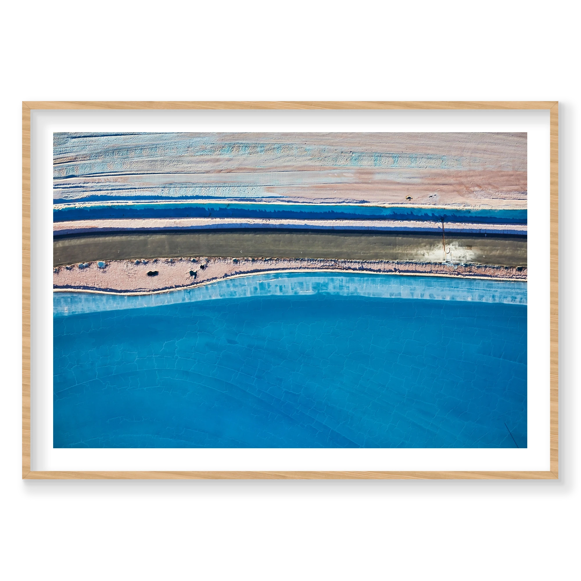 Azure, Moab, Landscape Print, natural Victorian Ash frame