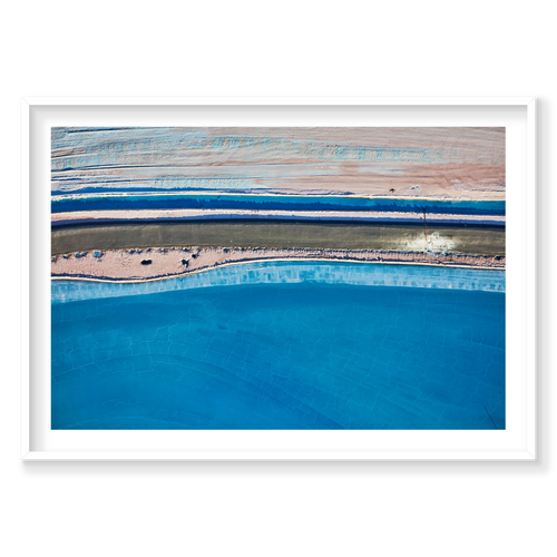 Azure, Moab, Landscape Print, white Victorian Ash frame