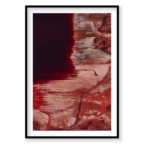 Bauxite, Western Australia, Vertical Print, black Victorian Ash frame