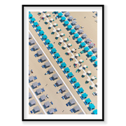 Beach Club, Italy, Vertical Print