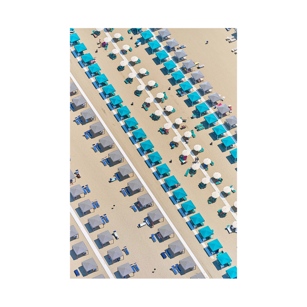 Beach Club, Italy, Vertical Print, print only