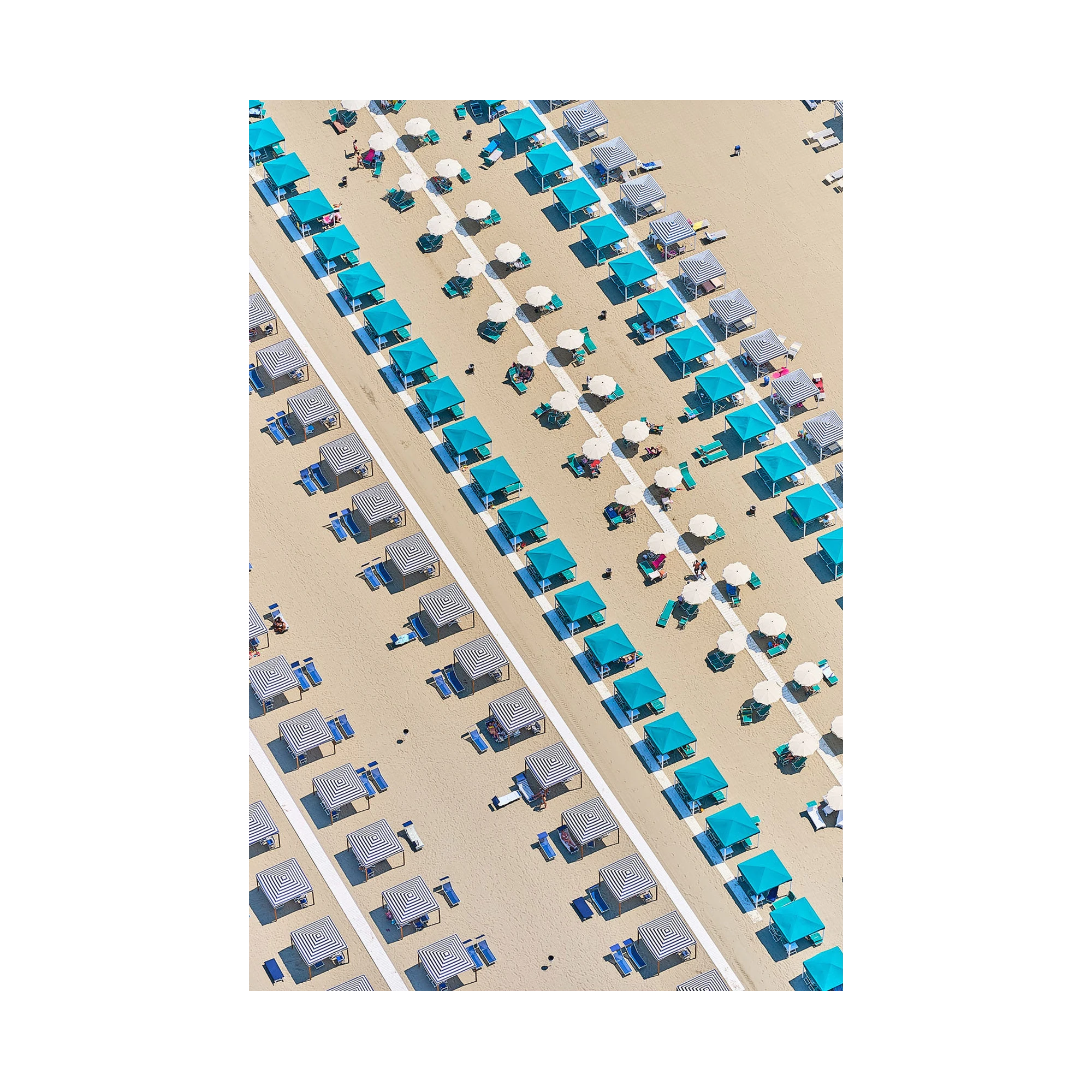 Beach Club, Italy, Vertical Print, print only