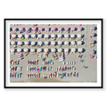 Beach Life, Italy, Horizontal Print, black Victorian Ash frame