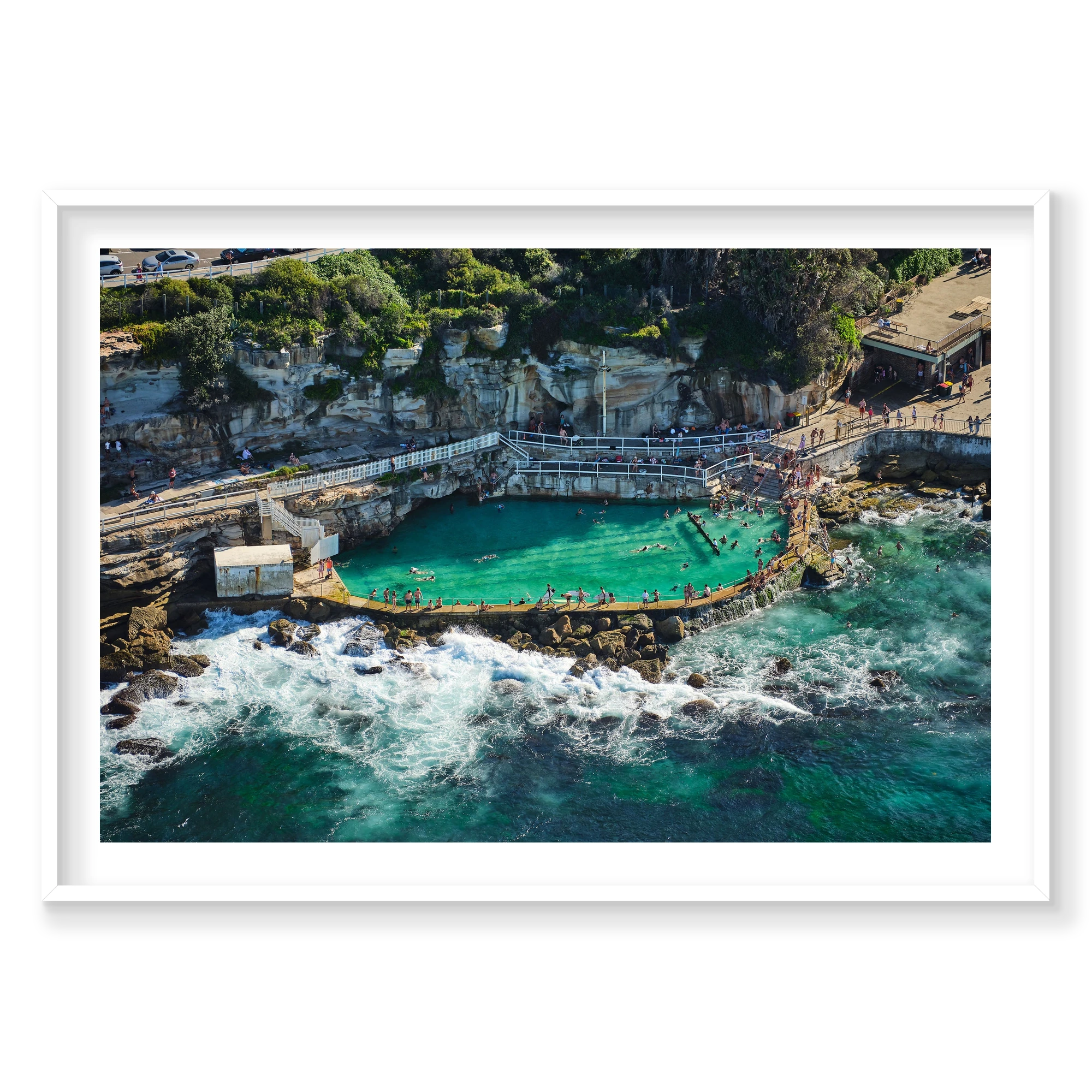 Beautiful Bronte, Horizontal Print, white Victorian Ash frame