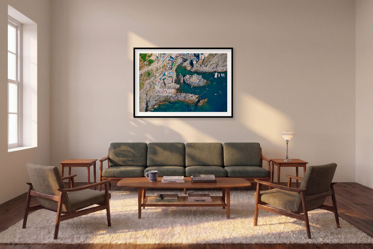 Between Swims, Manarola, Horizontal Print