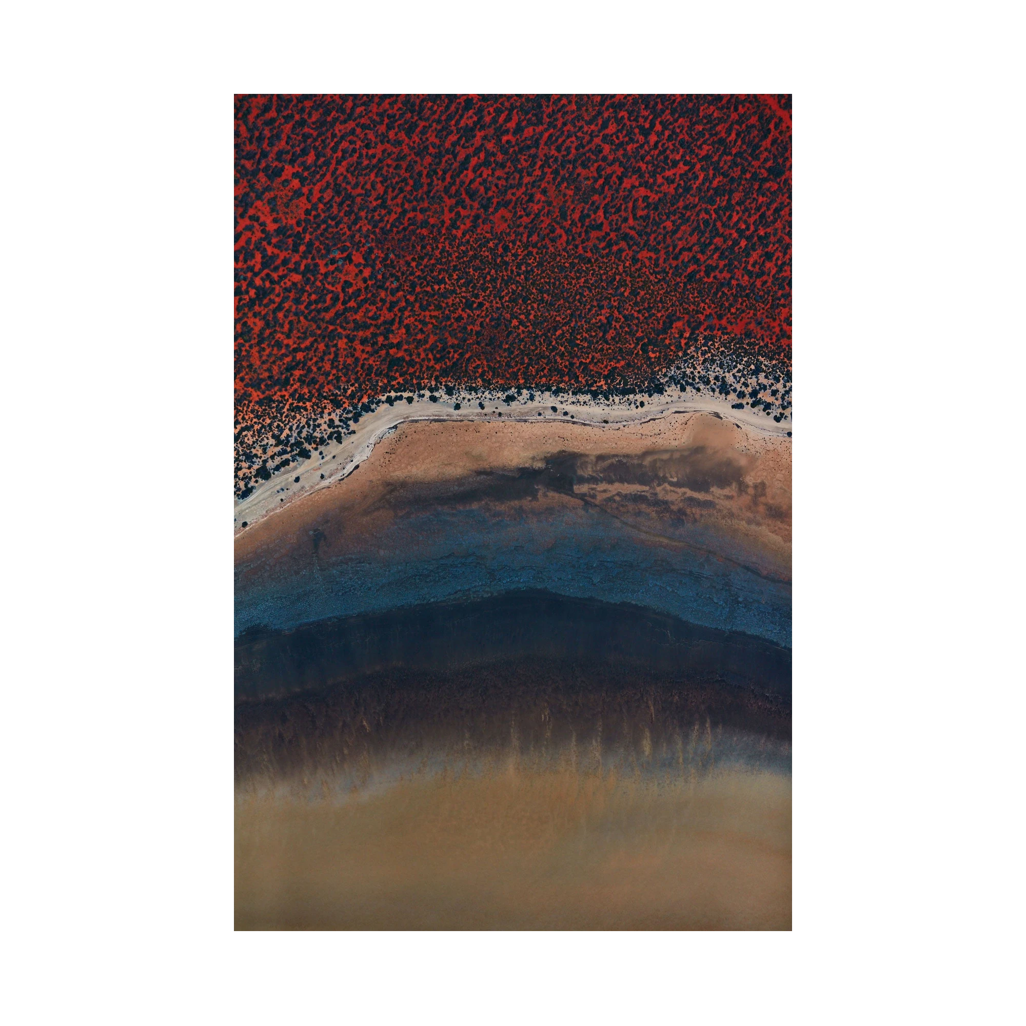 Blue Sand, Shark Bay, Vertical Print, print only