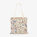 Aerial view of Bondi Beach crowd from above on cream canvas tote bag, canvas tote bag by Remy Gerega