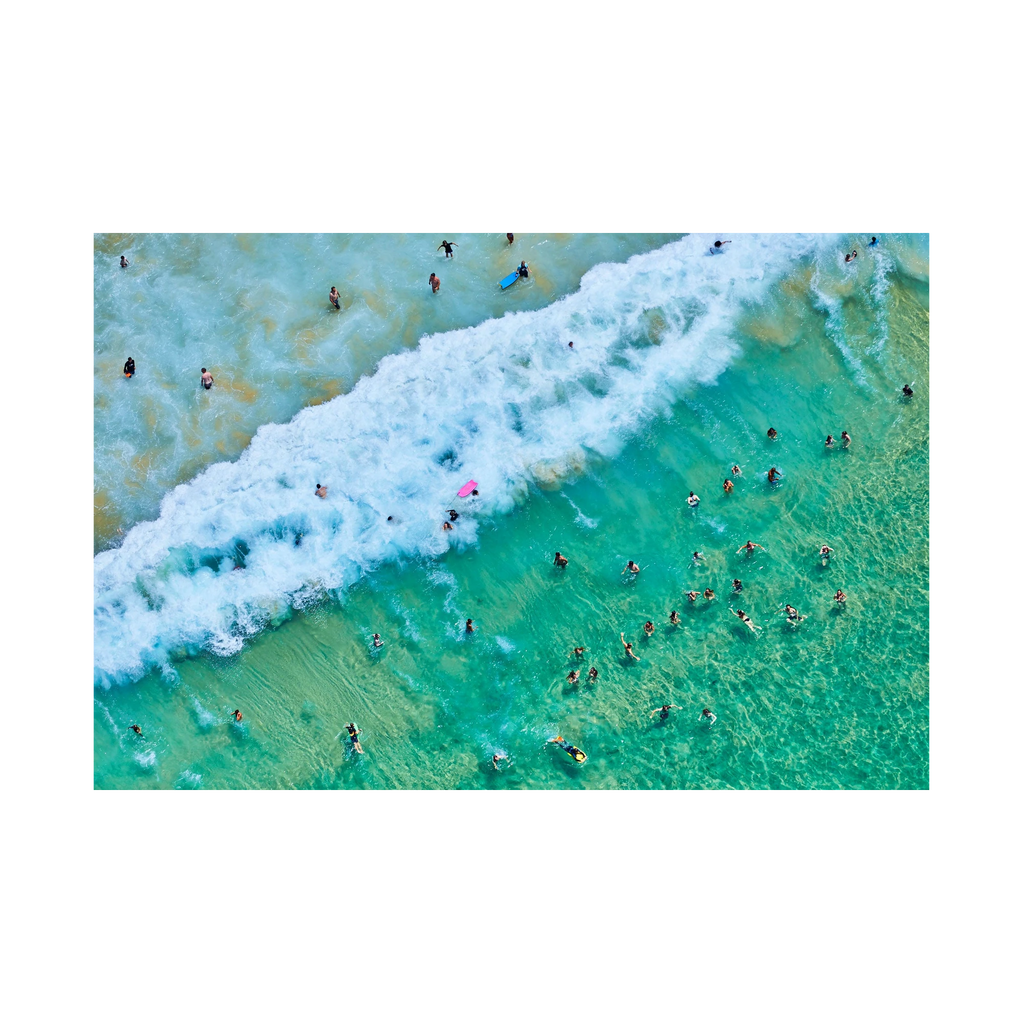 Bondi Swimmers, Horizontal Print, print only