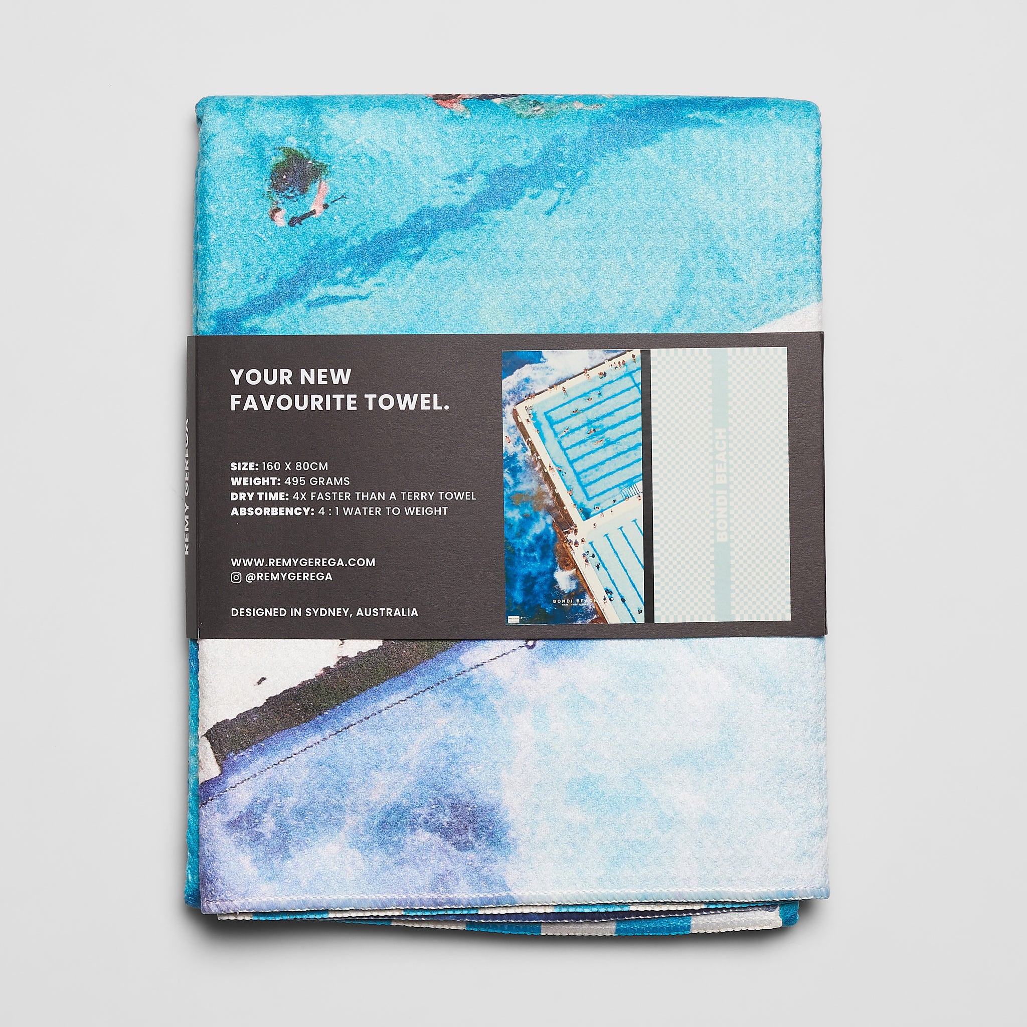 Bondi Swimmers Quick-Dry Beach Towel
