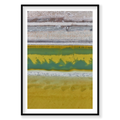 Brine, Great Salt Lake, Portrait Print, black Victorian Ash frame