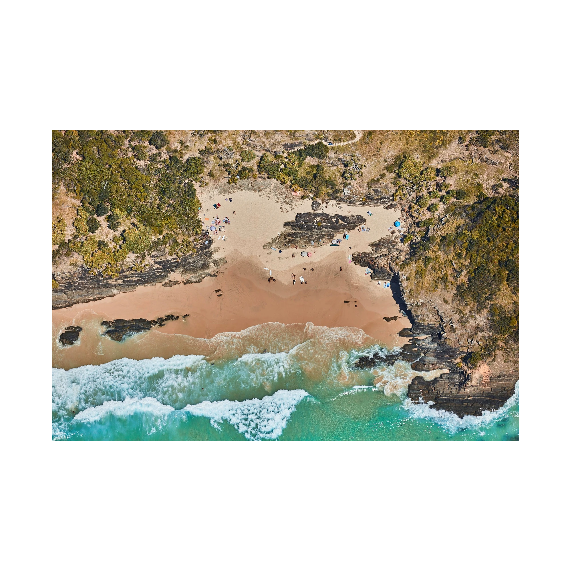 Oar Beach, Byron Bay, Horizontal Print, print only