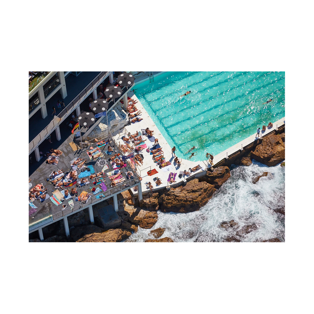 Icebergs Sunbathers, Horizontal Print, print only